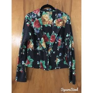 Floral blazer size large